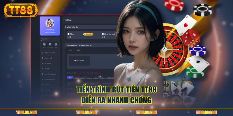 Tiến trình rút tiền TT88 diễn ra nhanh chóng